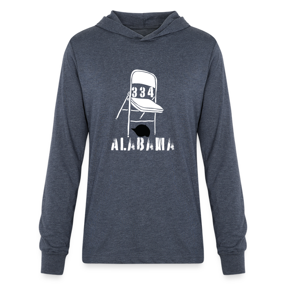 Unisex Long Sleeve Hoodie Shirt - heather navy