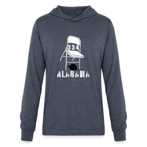 Unisex Long Sleeve Hoodie Shirt - heather navy