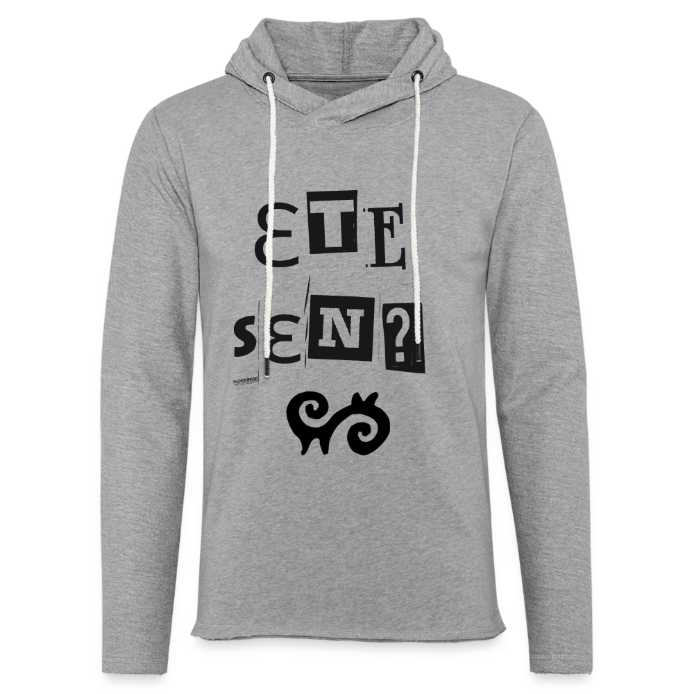 Unisex Lightweight Terry Hoodie - heather gray