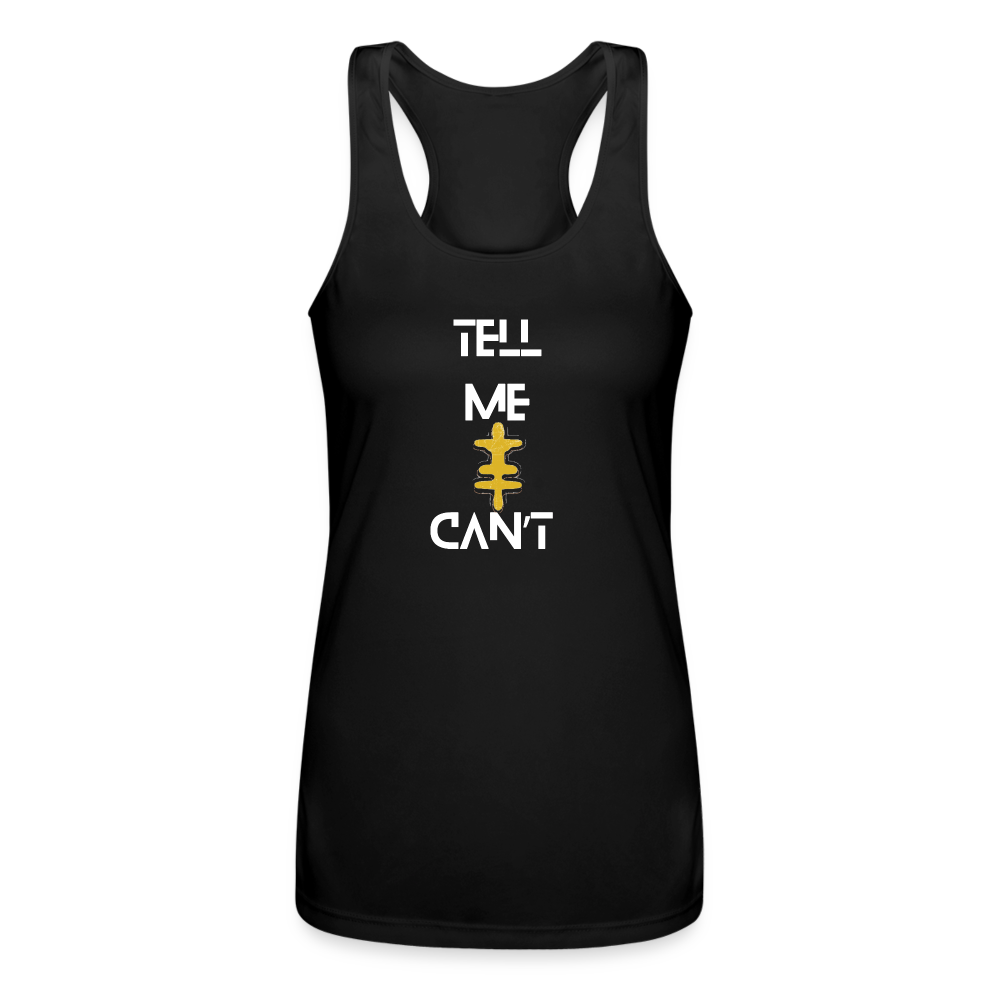 Women’s Performance Racerback Tank Top - black