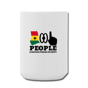 Ghana One People Coffee/Tea Mug 15 oz - white