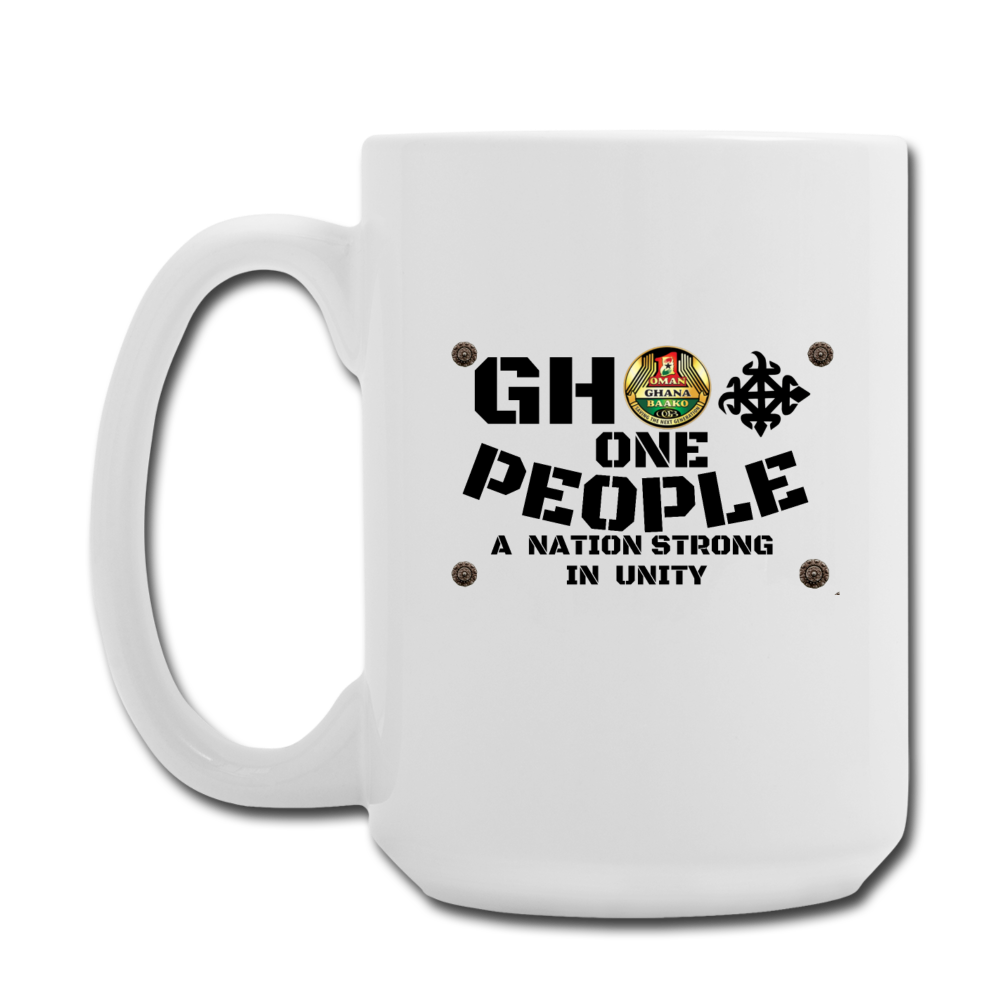 Ghana One People Coffee/Tea Mug 15 oz - white