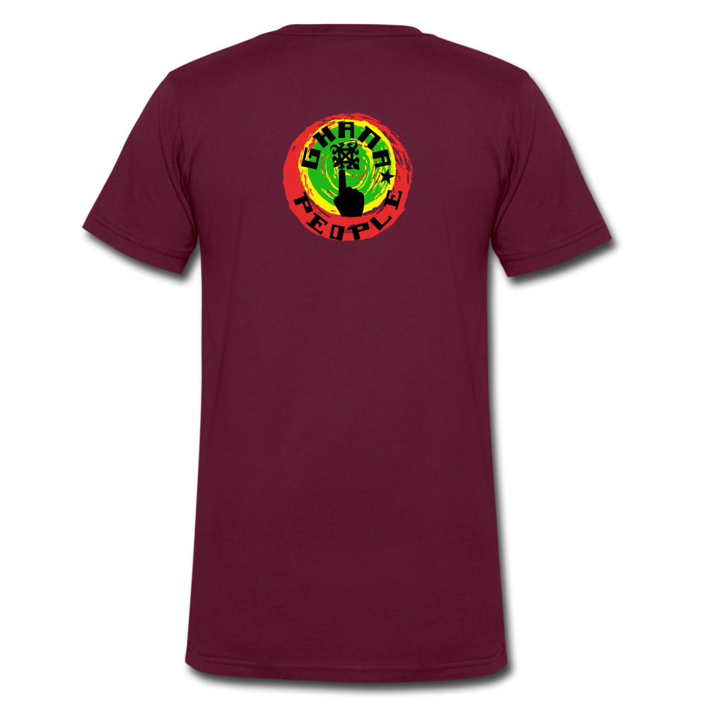 Men's V-Neck T-Shirt - maroon