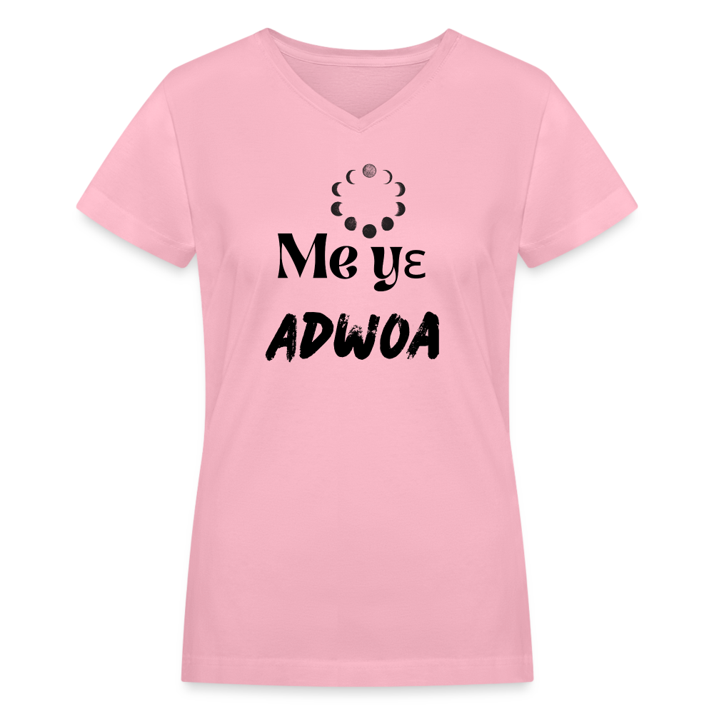 Women's V-Neck T-Shirt - pink