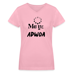 Women's V-Neck T-Shirt - pink